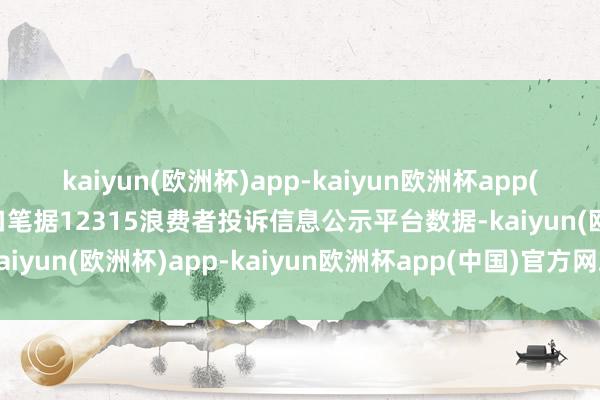 kaiyun(欧洲杯)app-kaiyun欧洲杯app(中国)官方网站-登录入口笔据12315浪费者投诉信息公示平台数据-kaiyun(欧洲杯)app-kaiyun欧洲杯app(中国)官方网站-登录入口