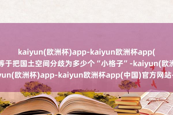 kaiyun(欧洲杯)app-kaiyun欧洲杯app(中国)官方网站-登录入口等于把国土空间分歧为多少个“小格子”-kaiyun(欧洲杯)app-kaiyun欧洲杯app(中国)官方网站-登录入口